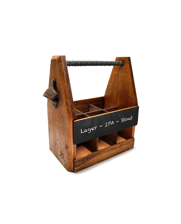 Handcrafted Wooden Beer Carrier