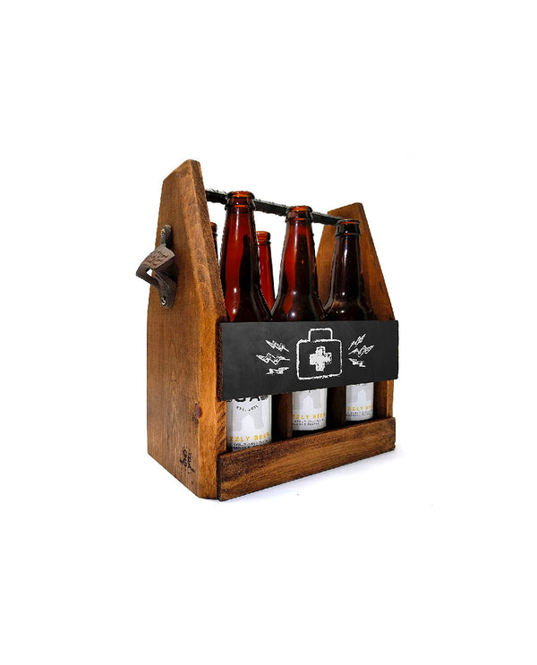 Handcrafted Wooden Beer Carrier